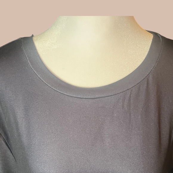 NWT Plus Size Color Block Crew Neck T-Shirt Womens Plus Size Clothing army green - Picture 4 of 6